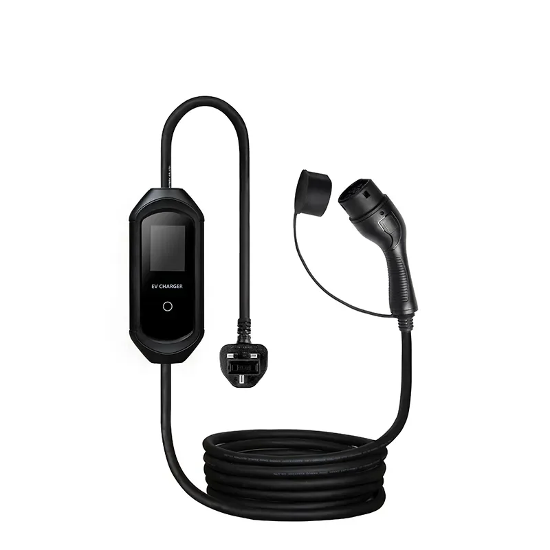 LNLEE waterproof IP 65 IEC 62196 2.8' LCD display multifunction electronic ev battery charger