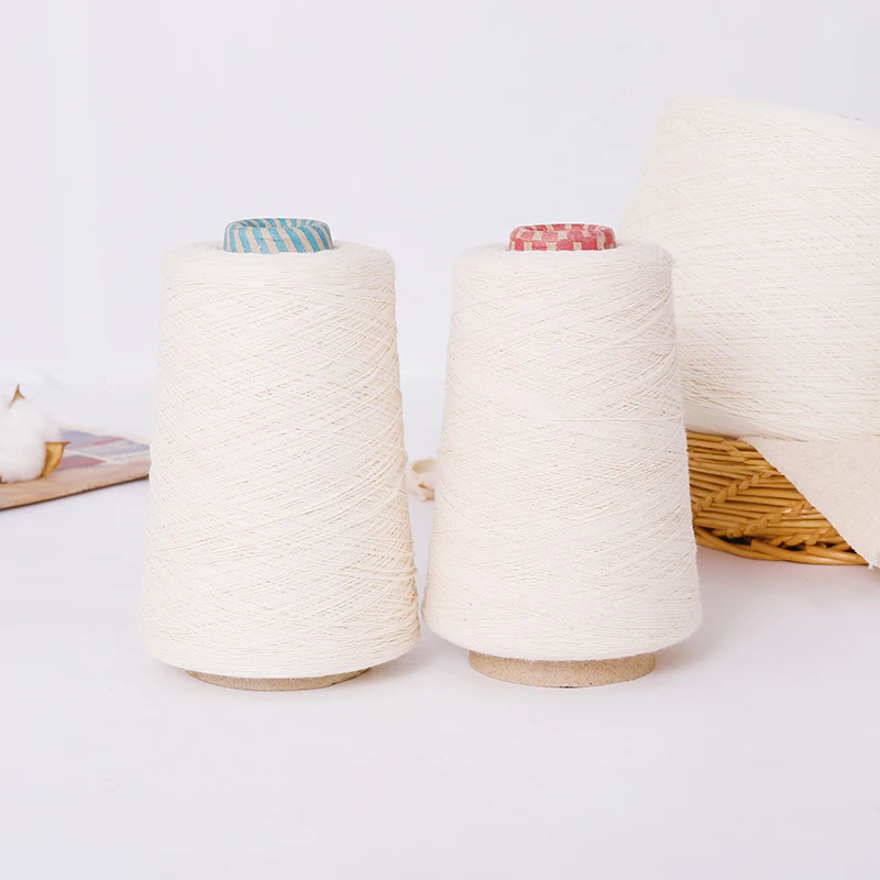 100% Combed Compact Cotton Yarn Ring Spun Knitting Weaving Ne 20/2 21/2 30/2 32/2 60/2 80/2 100% Cotton Yarn Price