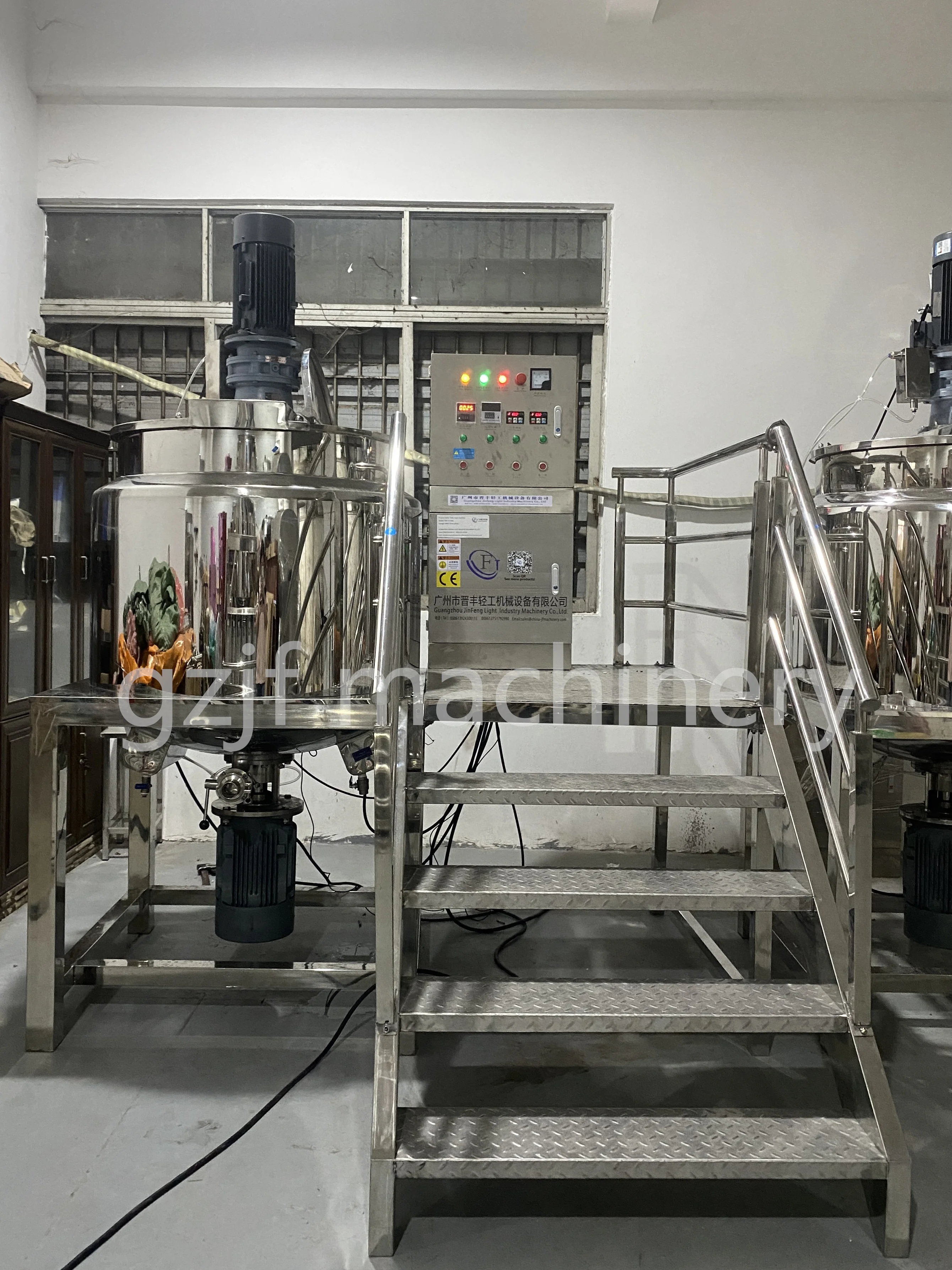 Industry Soap Mixer Machine Liquid Tank To Mix Shampoo 500 L Mix Agitator Tank Mixer Wash Line Mixing Machine Soap Mixer Machine