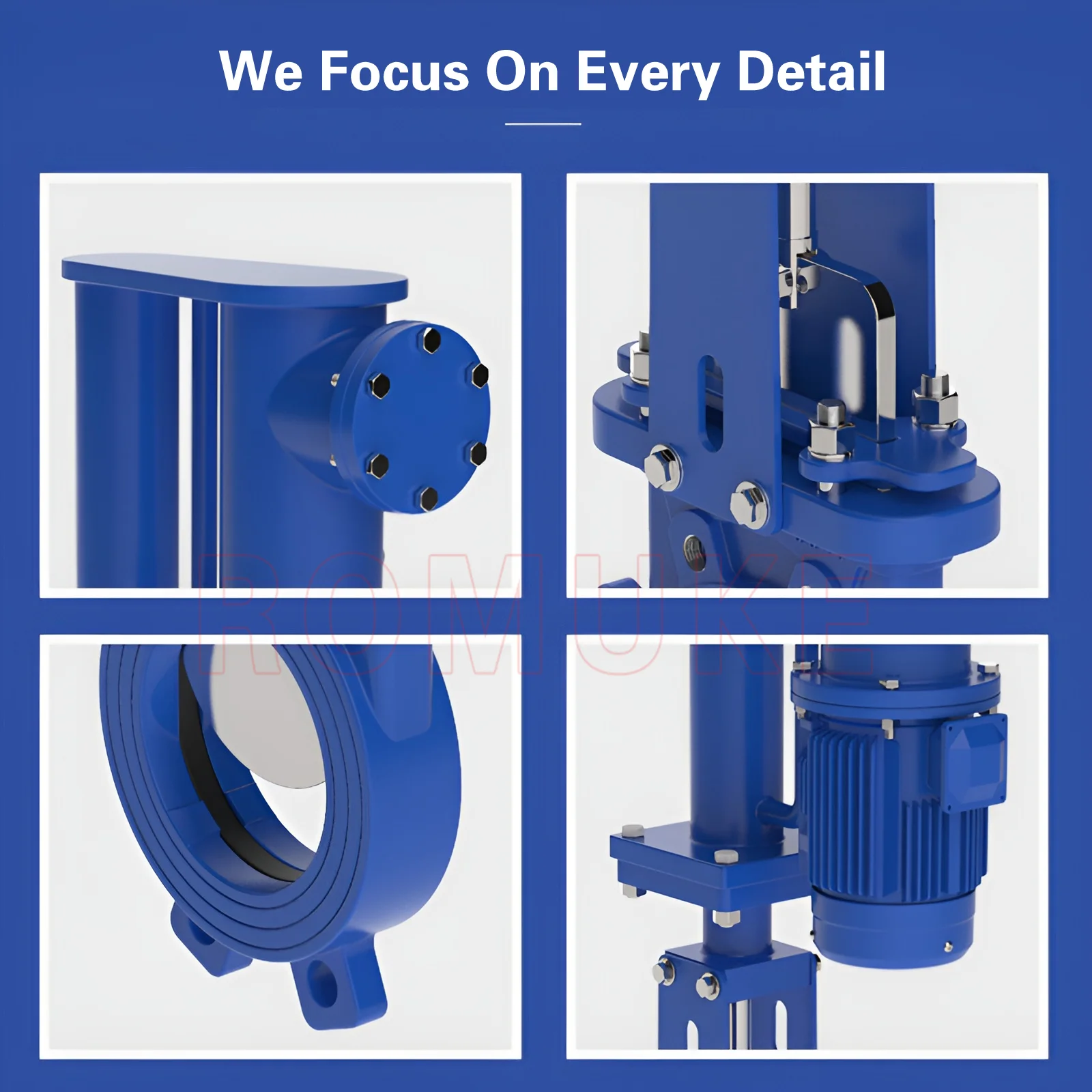 PZ273H-10C  Carbon Steel WCB Counter-clip Electro-hydraulic Knife Gate Valve