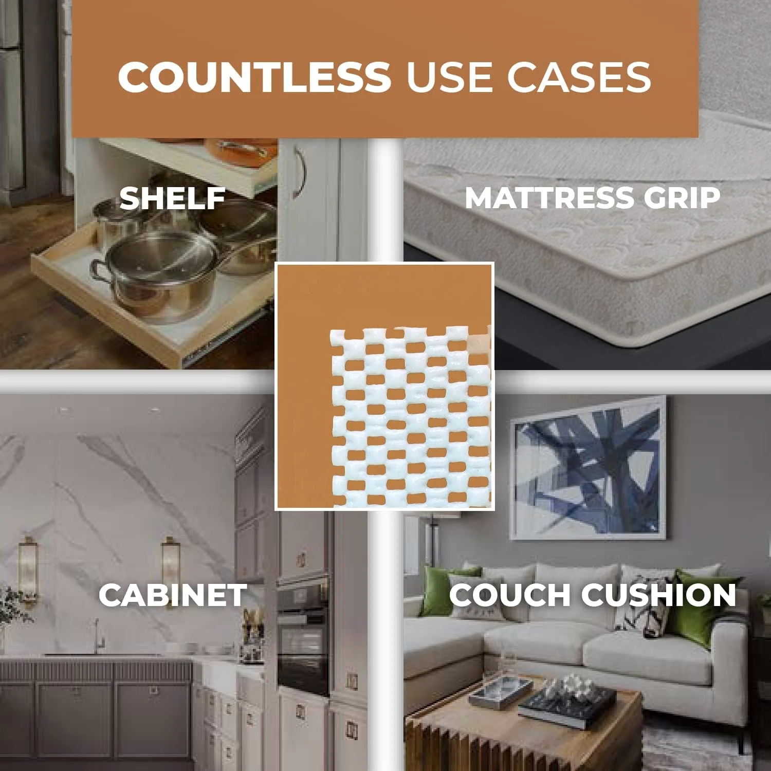 High Quality Anti Skid Carpet Mat 2 x 3 Ft Extra Thick Gripper Pad Protective Cushioning Pad Non-Slip Rug Pad Gripper