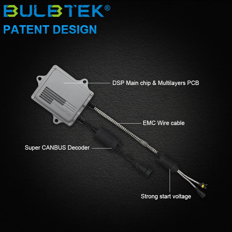 BULBTEK T3-S3 HID Ballast Factory Price hid ballast 35w 23000v super quality slim ballast hid kit