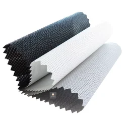 Window Shade Polyester Sunscreen Fabric Blackout Curtain Blind Fabric For Roller Blinds From China Supplier