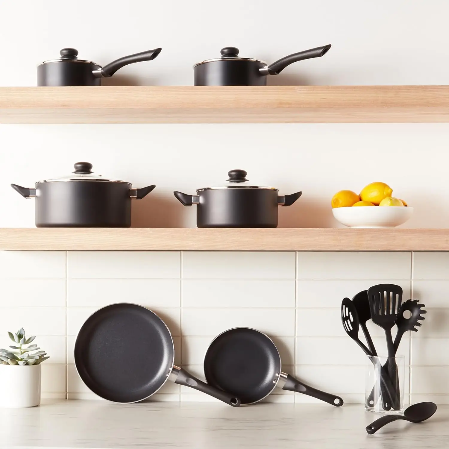 8 Pcs Aluminum Non Stick Cookware Wok Medical Stone Gift Set Cookware Pans and Pots Set Kitchen