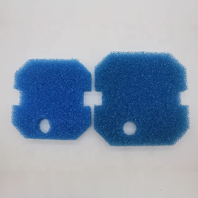 Настраиваемая форма, синий и белый полиуретановый фильтр, губка, аквариумная пена, аквариумный фильтр, аксессуары