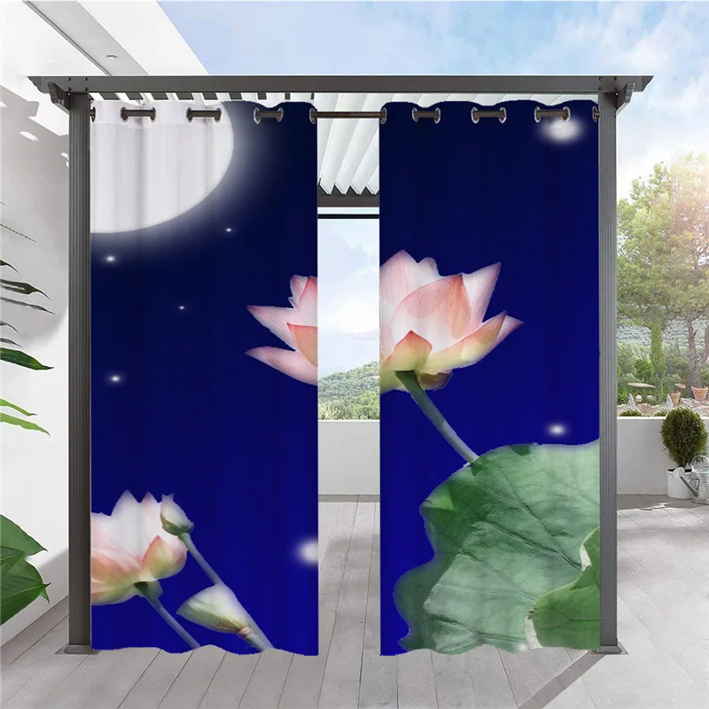 3D Digital Personalized Customized Curtain Outdoor Waterproof Shading To Map Customize Starry Sky Series Curtain Fabric