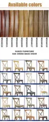 Wooden X back chair rental wedding Cross back chair Cheap stackable curved wooden chair