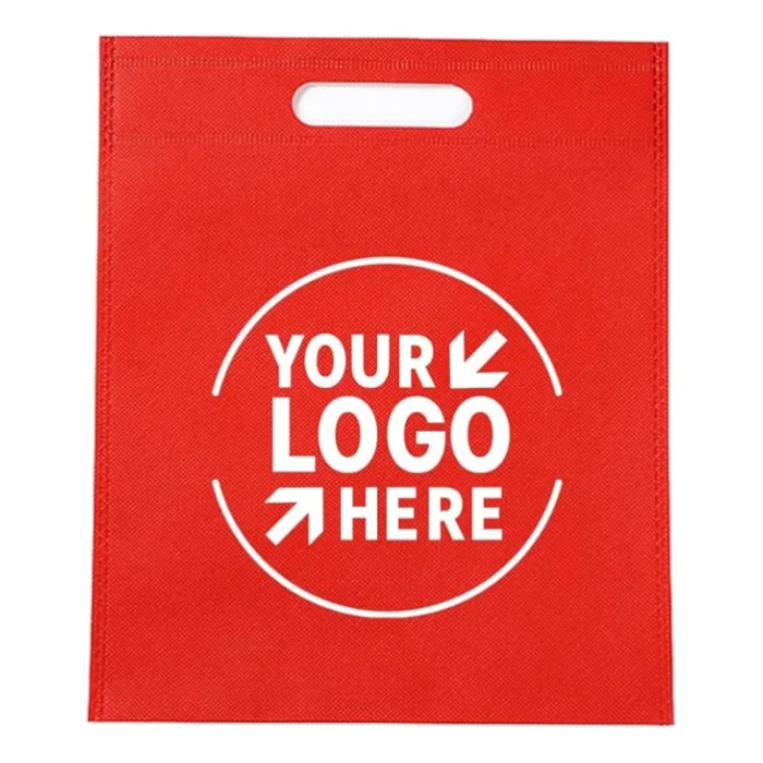 Eco Friendly Biodegradable Custom Die Cut Bag Polypropylene Die Cut Bag Non Woven Die Cut Bag Non Woven Fabric Shopping Packing