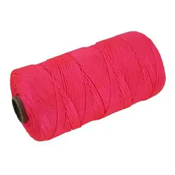 Braided Pink Nylon Line & Reel 76m (250ft) Brick & Masons Lines