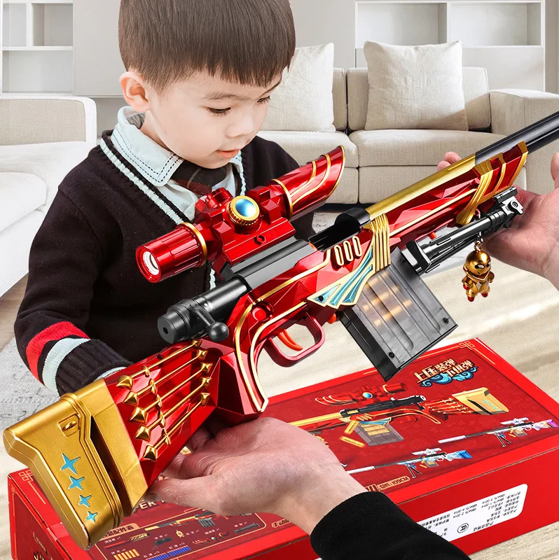 Игрушечный пистолет nerf guns m24 мягкий пулевой 98k игрушечный для извлечения подарок мальчика игрушка