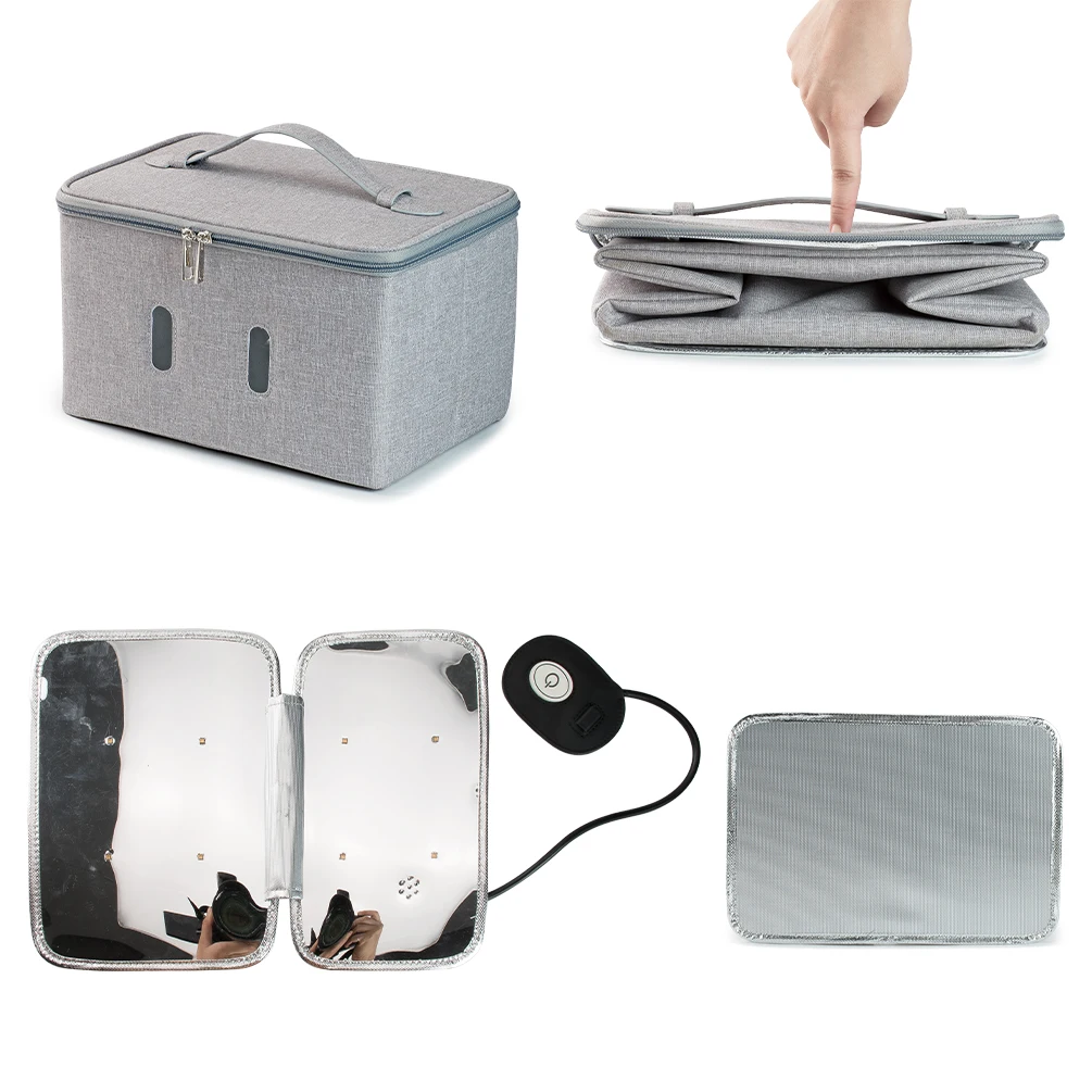 UVC LED Sterilizing Bag UVA Disinfection Bag Travel Toiletry Makeup Cosmetic Bag Sterilization package for baby