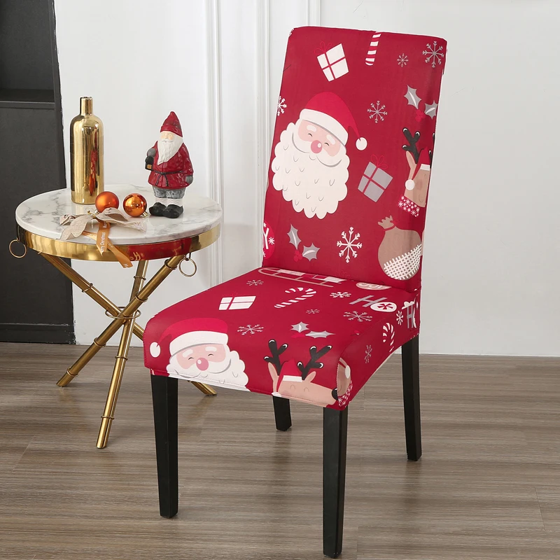 Ready to Ship New Fashion Christmas Decoration Supplies Customized Color Chair Covers
