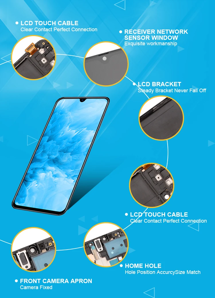 wholesale Mobile phone LCDs replacement for samsung for galaxy s2 s3 s4 s5 s6 s7 s8 s9 s10 plus s6 s7 edge plus display