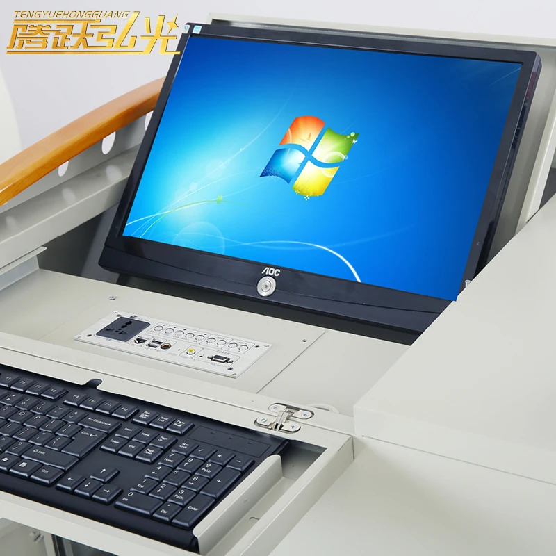 School office furniture conference room Multimedia reversible podium for multimedia classroom Style five