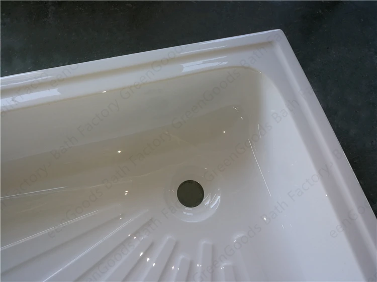 European Market Durable Safe ABS Square Deep Square Shower Tray Shower Base For Bath Room