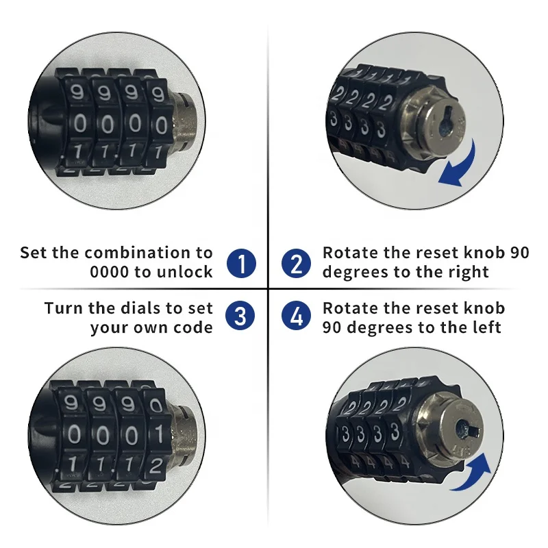 High Quality Safety Anti-Theft Security Password Mini Steel Spirals cable Lock Sport Mountain Bike Cycling Bicycle Cable locks