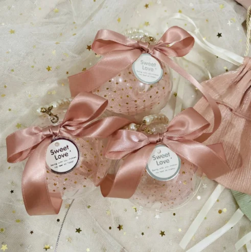 Wedding supplies manufacturers acrylic candy box transparent ball portable candy box