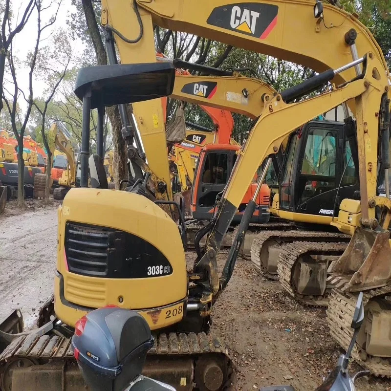 mini high quality used excavators CAT 303C strong digging power fast shipping cheap price caterpillar second hand excavators