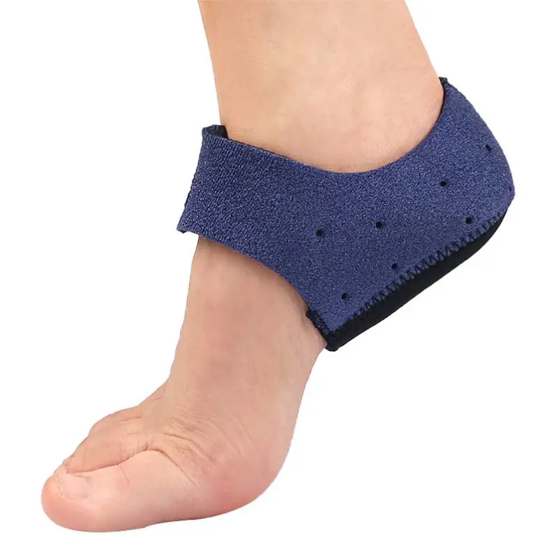 Adjustable Heel Protector Insole Ankle Brace Heel Cushion for Orthotic Plantar Fasciitis Therapy Wrap Heel Foot Pain with Hole