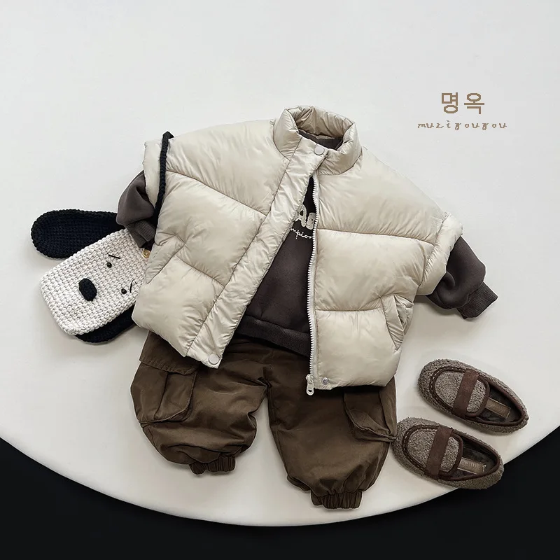 Sunny Baby New winter boys and girls Korean version down cotton vest