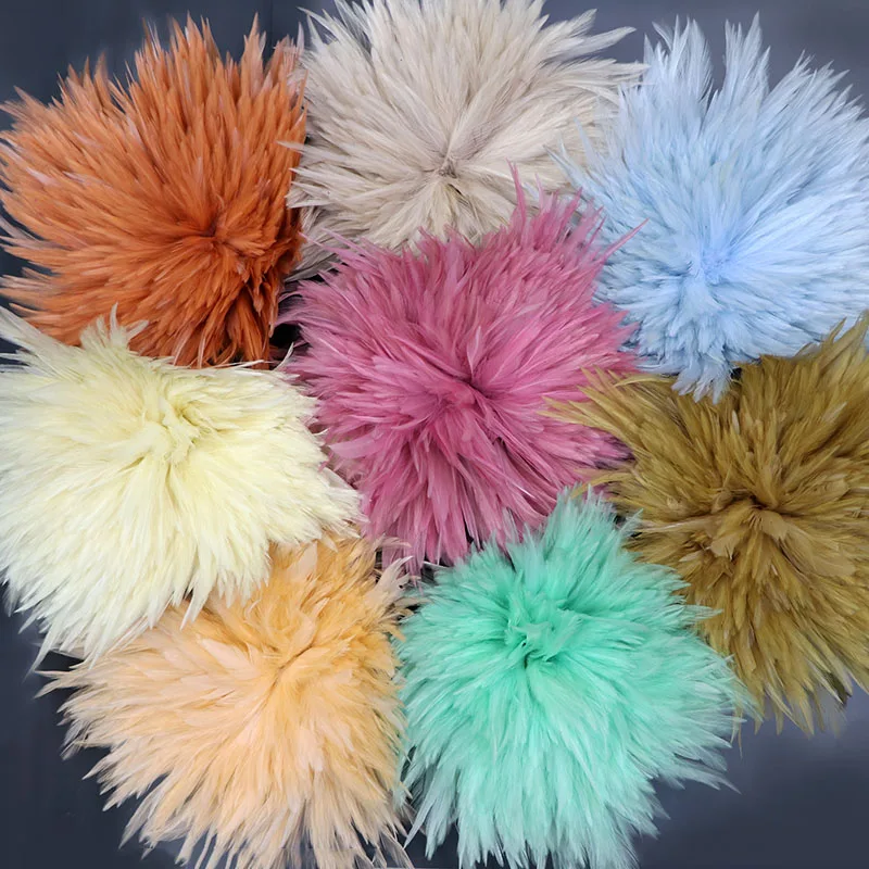 Manufacturer Wholesale Multi-Color 5-6inch Rooster Chicken saddle Feather for crafts DIY Earrings Jewelry