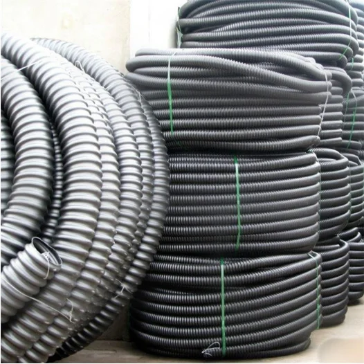 Engineering PE Carbon Corrugated Coiled Pipe 50 Weak Current Protection PE Pipe Light Threading Pipe