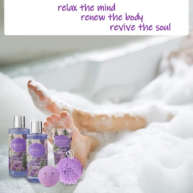 Wholesale Premium Showering Bath Set Luxurious Spa Set For Cleansing and Skin Nourishing