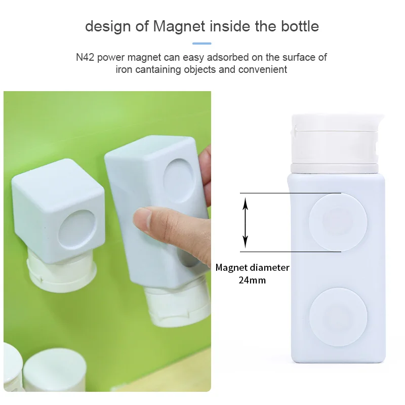 New Travel Items Cosmetic Lotion Soap Travel Shampoo Bottle Magnets Travel High Quality Container Toiletry With Bottle