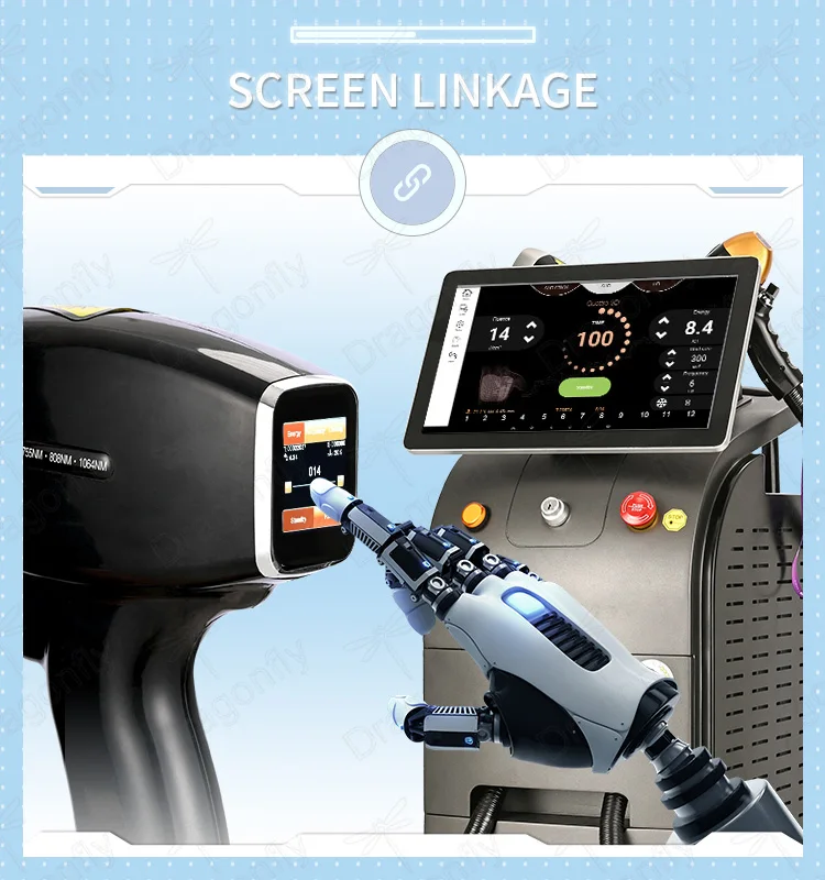 USA coherent laser bar 2 handle size diode laser hair removal machine latest technology ice cooling diode laser machine