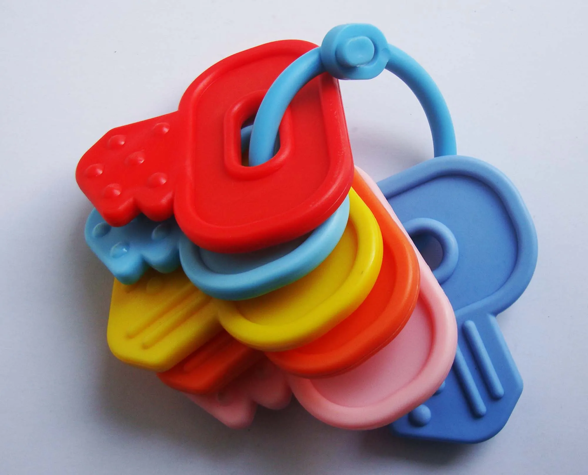 Custom Wholesale Key Shape Teether Babys Teething Toys Baby Molar Silicone Toy Accessories