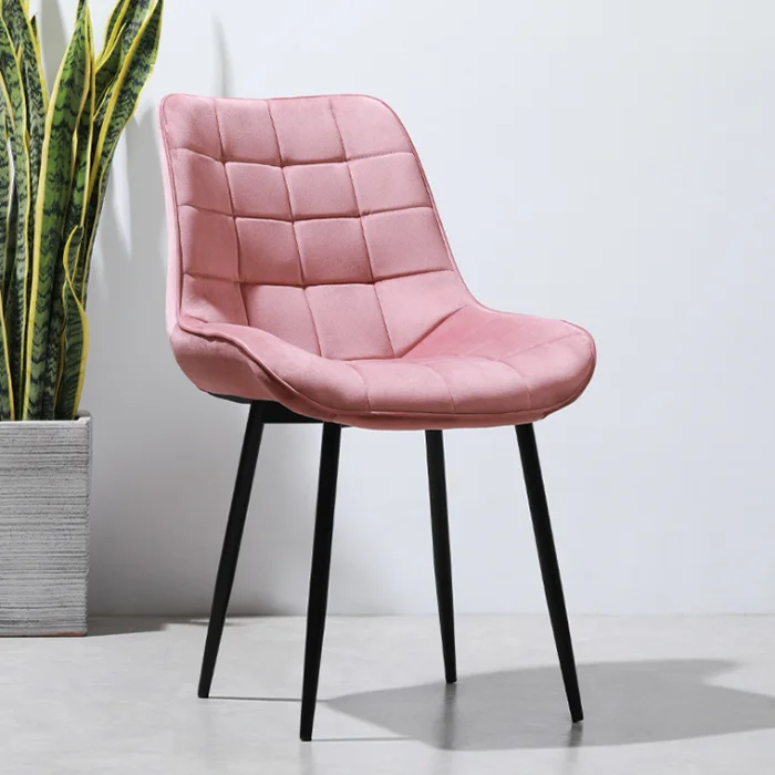 Italian Modern Upholstered Velvet Dining Chair