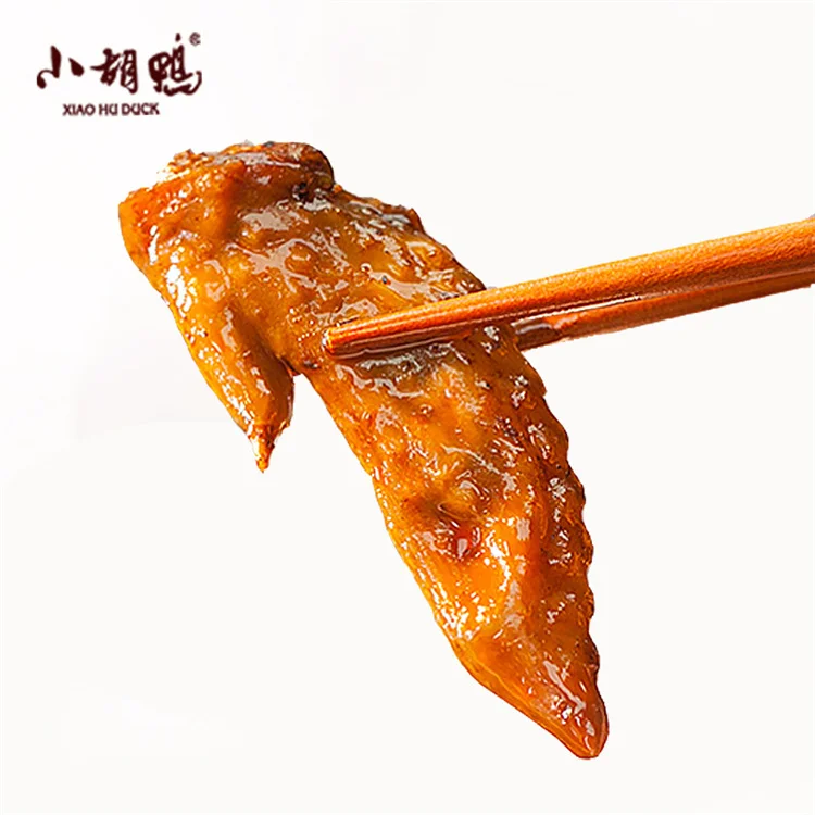 Xiao Hu Duck Factory Wholesale Price Meat Spicy Food Snack 198g Spicy Chicken Wings Tip