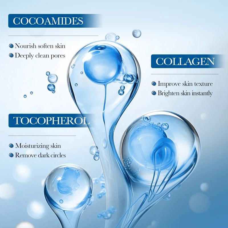 OEM FAYANKOU Private Label Collagen Skin Care Face Wash Deep Cleansing Moisturizing Massage Reed Facial Cleansing Mousse