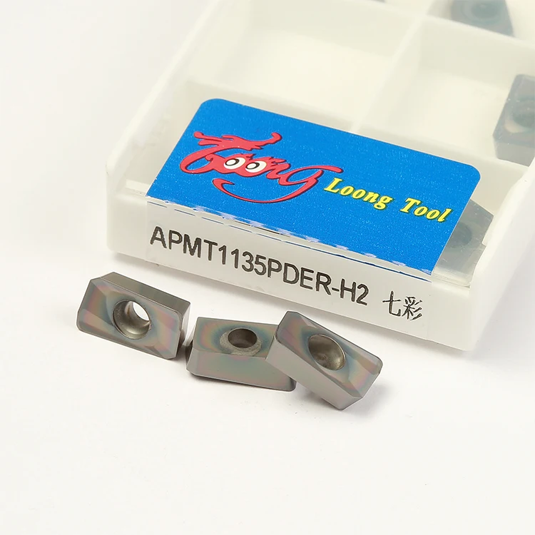 Fine Polished Good Quality Cvd Coating Rough Milling Insert Lathe Carbide Apmt1135pder Carbide Inserts   Factory Wholesale