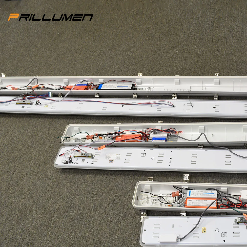 Best Price Panel Lights Led Ceiling Newest Overcharge Led Linear Triproof Light Lithium Battery Emergency Power Supply