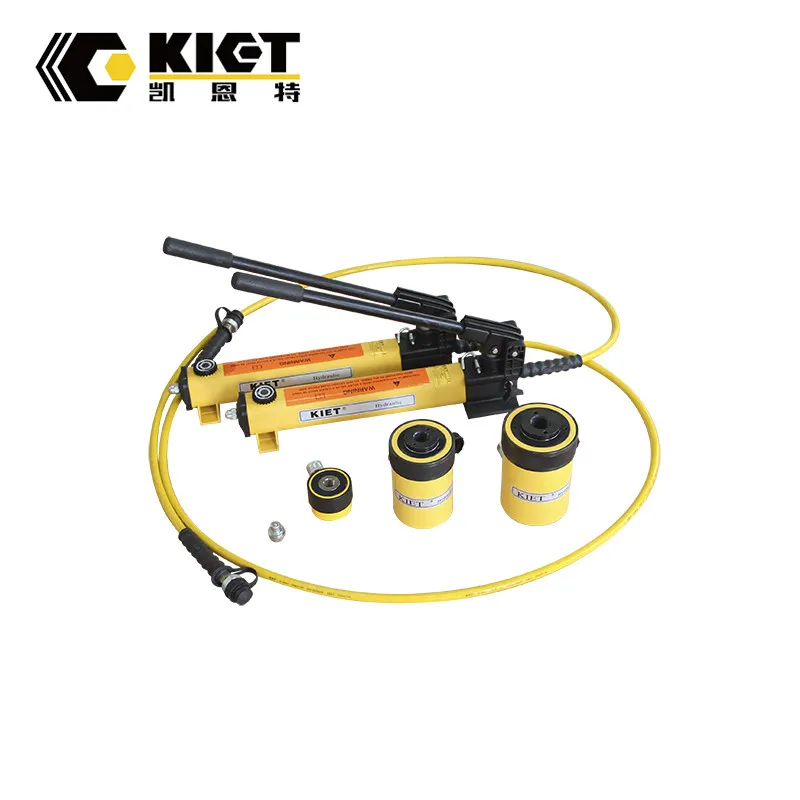 10000psi 60 ton single acting hollow plunger hydraulic cylinder