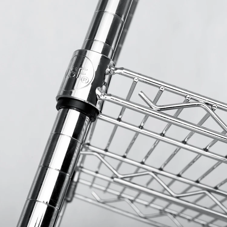 High quality galvanized  household  commercial electroplating storage wire shelving