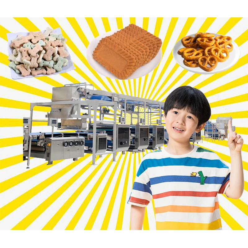 Automatic Biscuit Cookie Making Machine Soft Hard Cookie Baking Machine Biscuits Making Machine