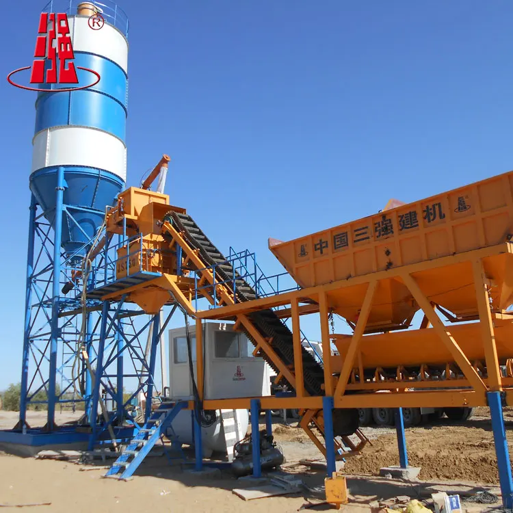YHZS35 35m3 пояса мобильный бетонный завод бетонного узла