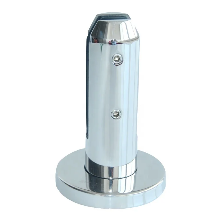 EKOO Pass CE Test Duplex 2205 Floor Mounted Canada Round Adjustable Pool Fence Glass Spigot