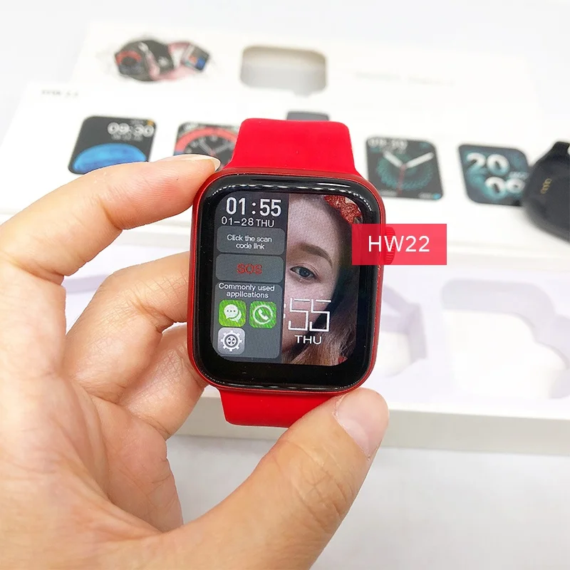 Оригинальные заводские Смарт-часы Hw22 2021 дюйма с сенсорным экраном, пользовательский циферблат, водонепроницаемые, совместимые с IOS, 1,75 ODM OEM