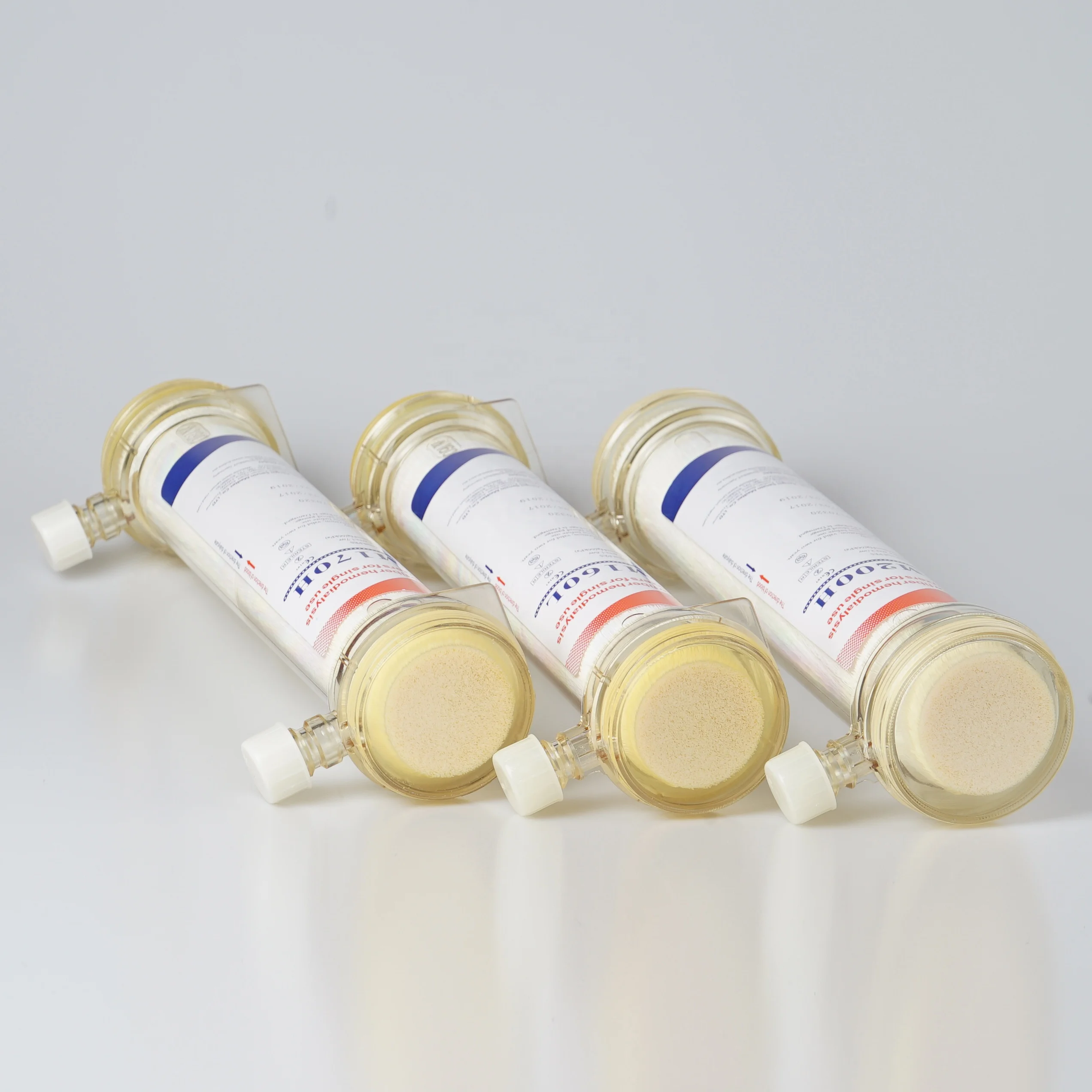 
160L Disposable Low Flux Hollow Fibre Polysulfone Hemodialysis Dialyzer 