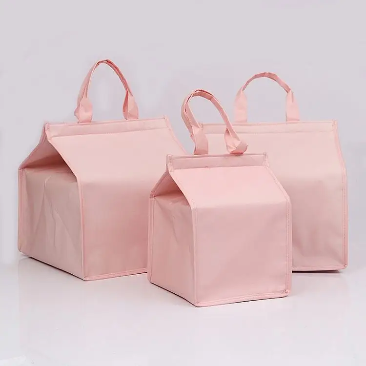 Wholesale Fashionable Durable Pouch Tote Promotional Cake Food Insulated Pp Non Woven Cooler Bag