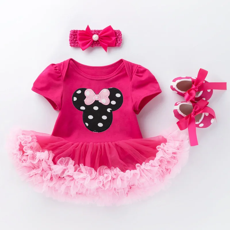New born girls party dresses set summer rompers for baby girl 24 months
