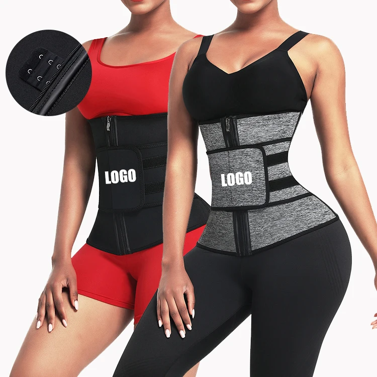 Dropshipping Custom 6 Steel Bones Women Neoprene Sweat Waist Trainer Shaper Slimming Belt