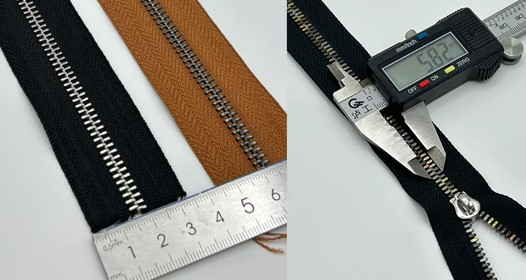 Custom Logo Bag Accessories Metal Zipper For Business Bag