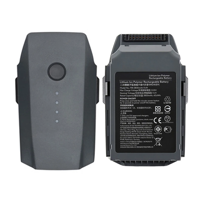 Li-polymer intelligent flight 11.4V 3830mAh replacement high quality battery for Mavic Pro