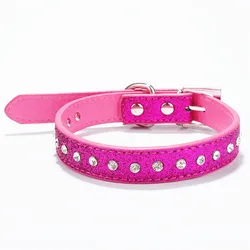 Hot Sale Sparkly Crystal Diamonds Studded Puppy Cat Bling Rhinestone Dog Collars