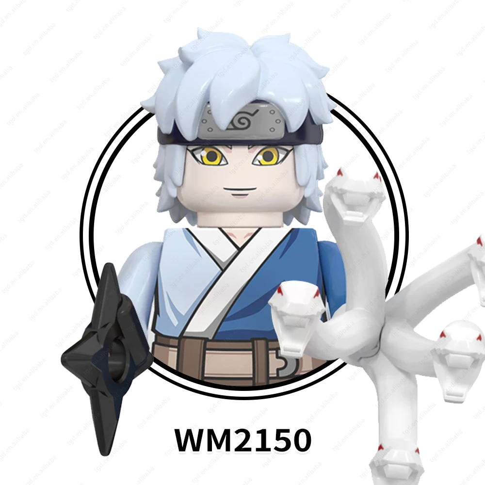 WM6113  Japanese Animation Hohzuki Suigetsu Jyuugo Mitsuki Figures Gifts Puzzle  Building Block Sets Educational Anime Toys Kids