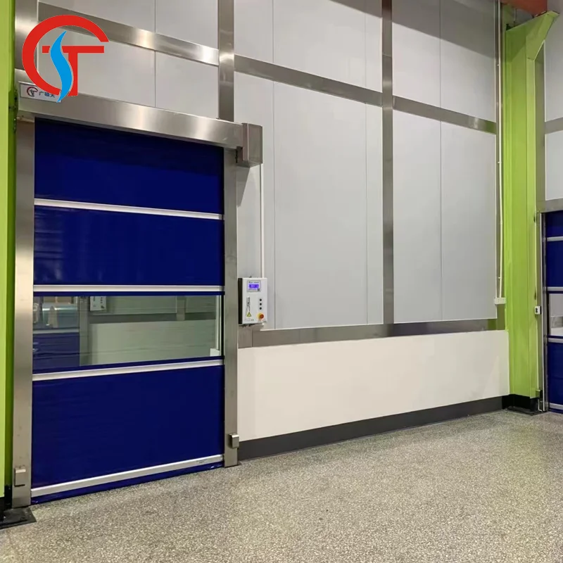 Guangzhou Supplier Automatic PVC Rapid Industry Gate High Speed Rise Rapid Doors China